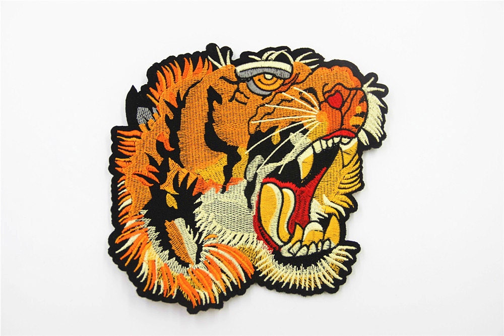 Tiger Gestickt Applikation Patch Kleidung Dekoration von EsonfashionI