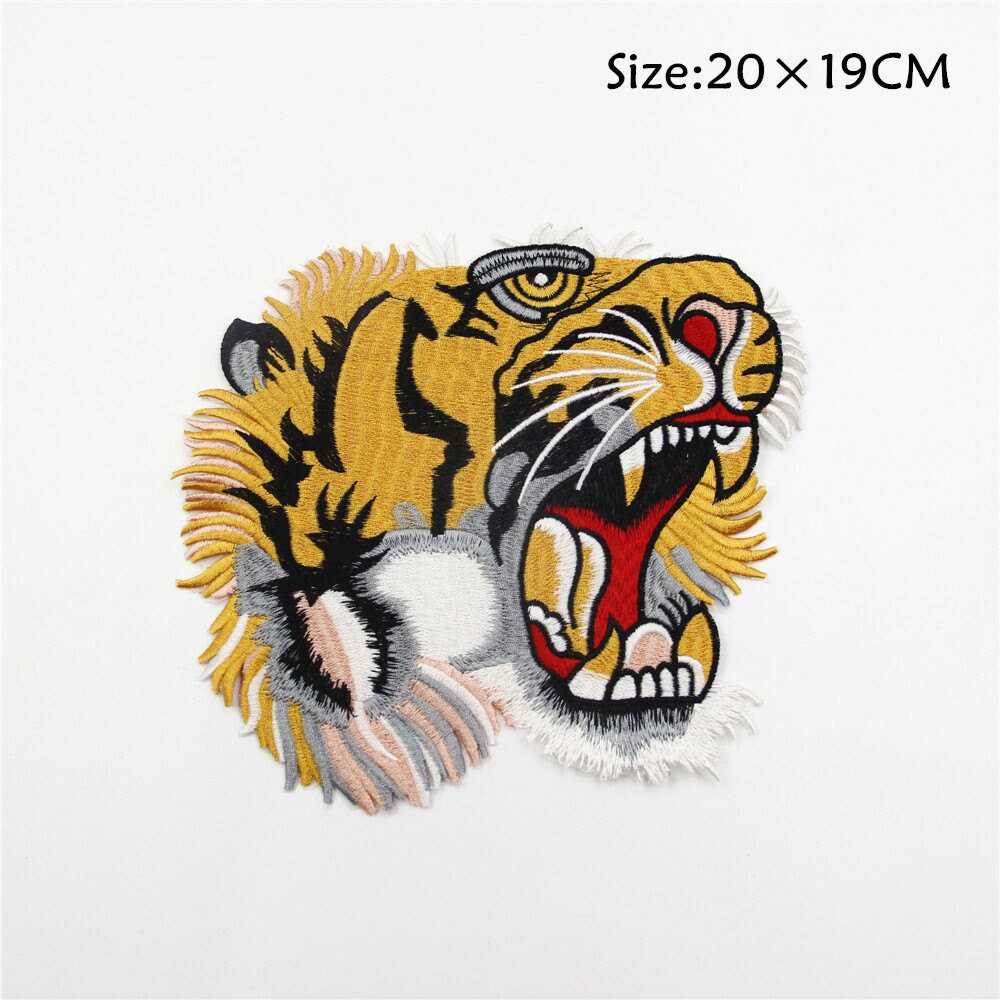 Tiger-Patch, Big Tiger Stickerei Applique, Hohe Qualität Patch Auf Patch, Für Kleidung Nähen von EsonfashionI