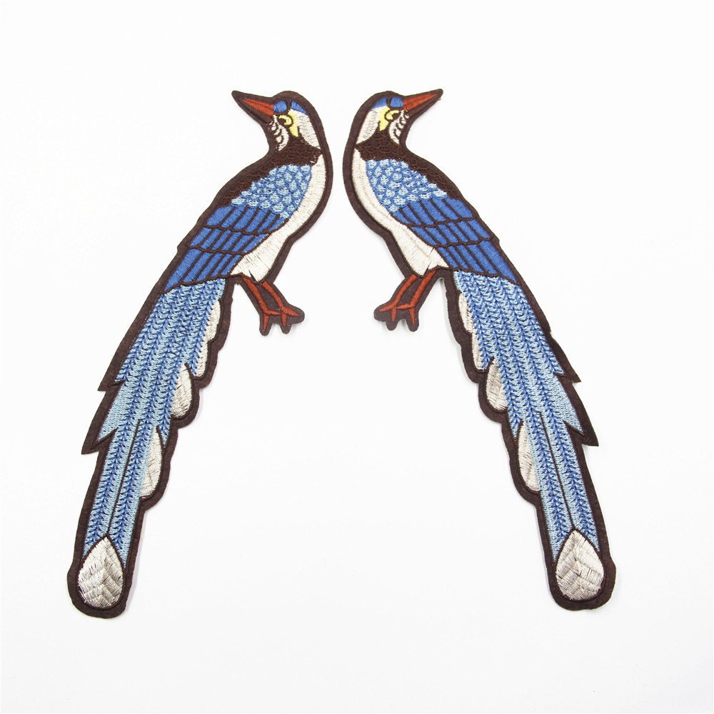Vogel Applikation Aufbügler, Kleidung, Accessoires | 2 Stück von EsonfashionI