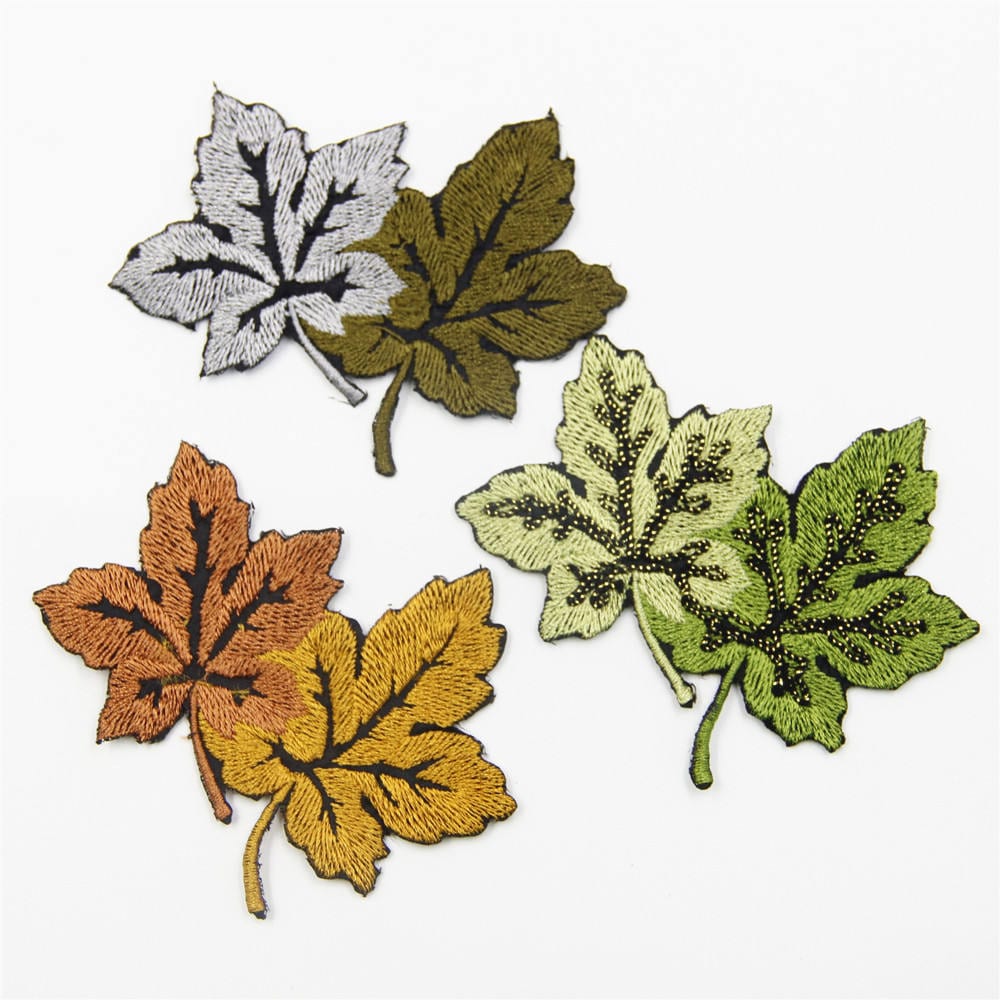 stickapplikation Blatt Bügelbild, 3stk von EsonfashionI