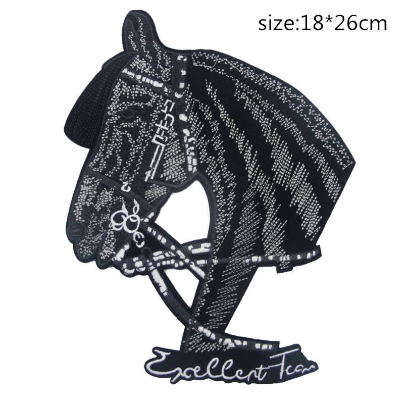 stickerei Patch, Pferd Gestickt Applikation Hochwertiger Zebra Für Kleidungsstück von EsonfashionI