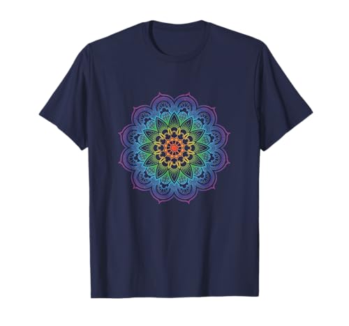 Esoterik Shop - Blume Des Lebens Lebensblume Lichtarbeiter Spirituelles T-Shirt - Herren - Unisex - Kurzarm - S - Multicolored - Geblümt - Klassisch - Baumwolle 100% von Esoterik Shop