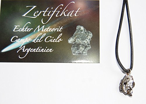 Echter Eisen-Meteorit-Anhänger (Fundort Argentinien) mit Zertifikat von Esoterik-Versand