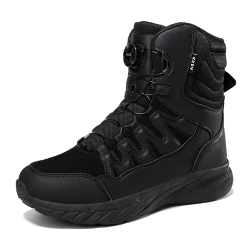 Esout Herren High Top Speed Lace Up Militärstiefel Anti-Rutsch Abriebfest Taktische Stiefel Outdoor Camping Wanderschuhe von Esout
