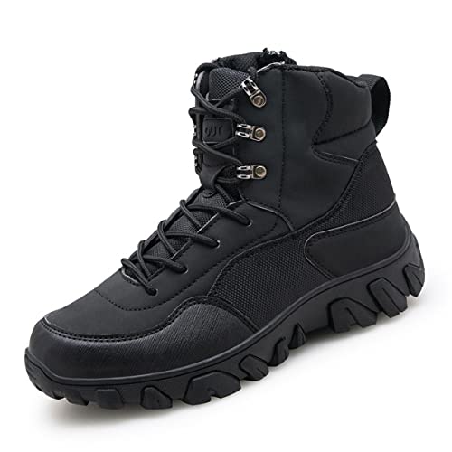 Esout Herren Militärische Taktische Stiefel Mid-Knöchel Wanderschuhe A03 von Esout