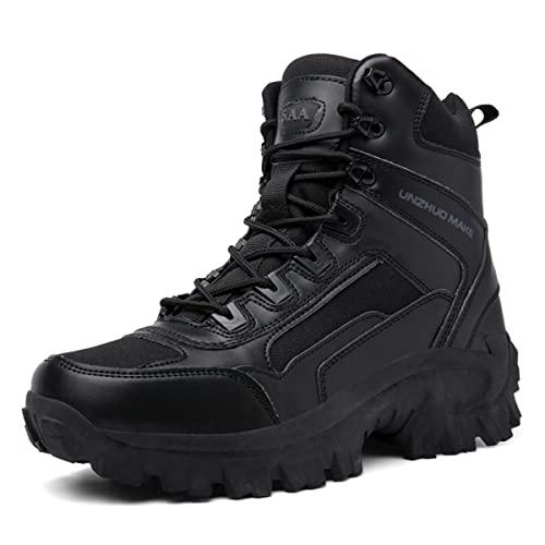 Esout Herren Militärstiefel Kampftraining Taktische Stiefel Wandern Verschleißfeste Bergsteigen Camping Outdoor Schuhe von Esout