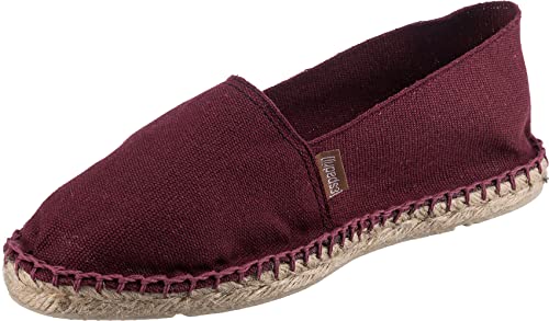 Espadrij L'Originale Classic Bordeaux weinrot Damen Espadrilles Sommerschuhe Leinen (36) von Espadrij