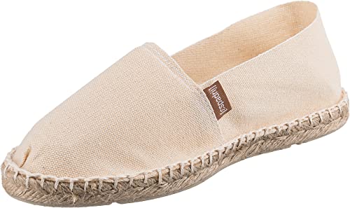 Espadrij L'Originale Classic Nature Natur leinen beige Herren Espadrilles Sommerschuhe Leinen (43) von Espadrij