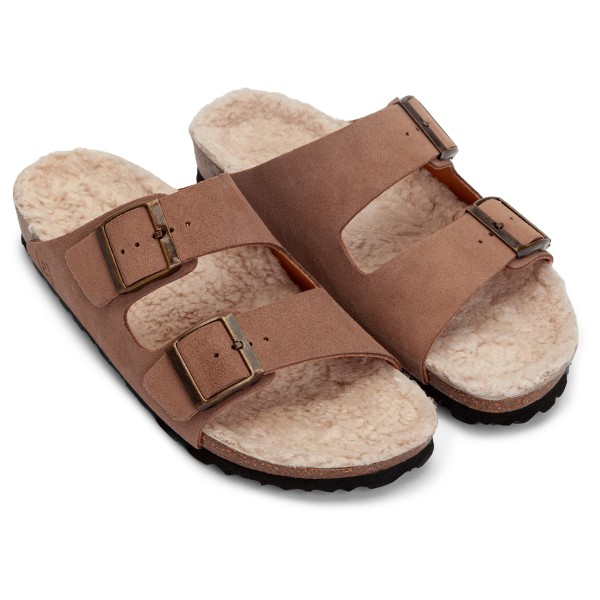 Espadrij - Ami Velour Teddy - Sandalen Gr 40 braun von Espadrij
