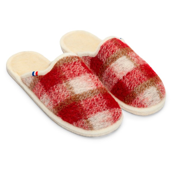 Espadrij - Chausson Woolcheck - Hausschuhe Gr 40 rot von Espadrij
