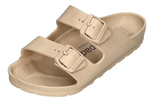 Espadrij L'ORIGINALE Damen Pantolette AMI POOL beige, Größe:36 EU von Espadrij