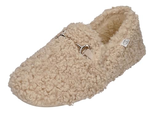 Espadrij L'ORIGINALE Hausschuhe BALLERINE CURLY beige, Größe:39 EU von Espadrij