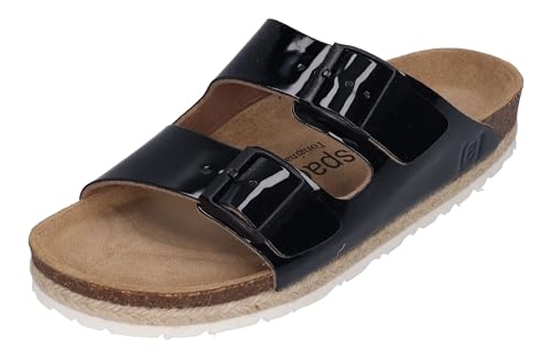 Espadrij L'ORIGINALE Pantolette - AMI GLOSSY - noir, Größe:42 EU von Espadrij