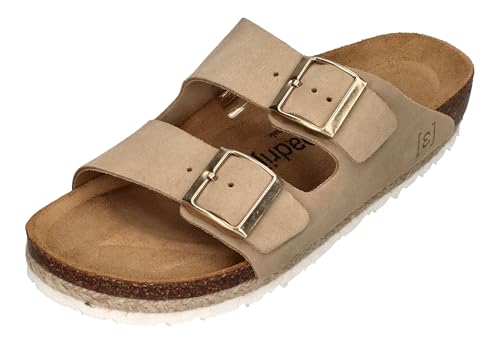 Espadrij L'ORIGINALE Pantolette - AMI VELOUR - beige, Größe:40 EU von Espadrij