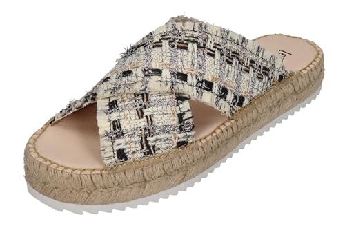 Espadrij L'ORIGINALE Pantolette - CROISETTE TWEED - noir, Größe:41 EU Espadrij L'ORIGINALE Pantolette - CROISETTE TWEED - noir, Größe:41 EU von Espadrij