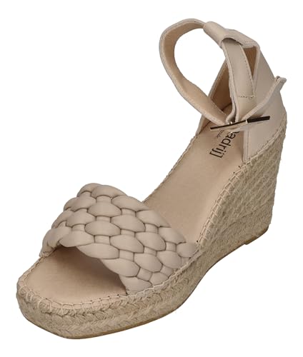 Espadrij L'ORIGINALE Sandalette - SAINT TROPEZ - beige, Größe:37 EU von Espadrij