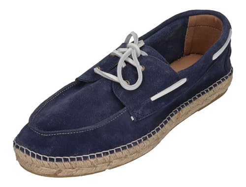 Espadrij L'Originale Espadrilles - Navire Velour Men - Marine x White Laces, Größe:44 EU von Espadrij