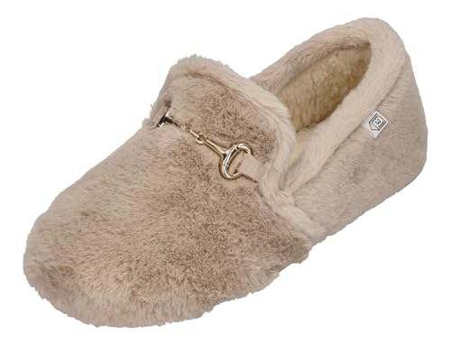 Espadrij L'ORIGINALE Hausschuhe BALLERINE COZY beige, Größe:42 EU von Espadrij
