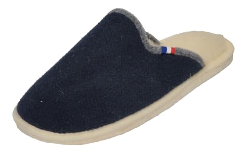 Espadrij L'Originale Hausschuhe CHAUSSON Men Marine gris, Größe:45 EU von Espadrij