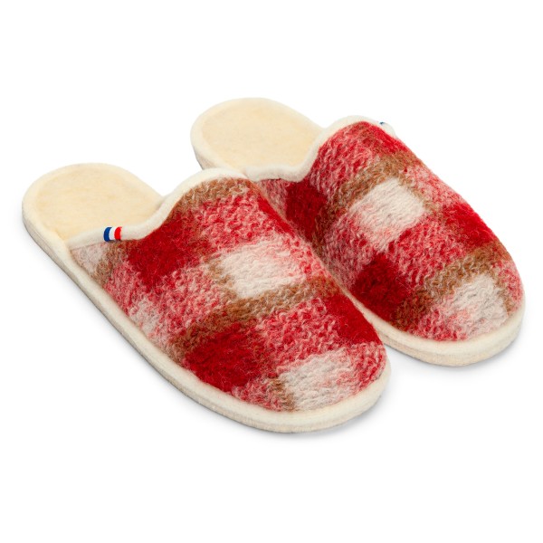Espadrij - Women's Chausson Woolcheck - Hausschuhe Gr 37 rot von Espadrij