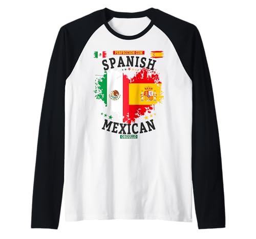 Spanische mexikanische Wurzeln, Outfit-Idee für Frauen und España-Flagge Raglan Spanische mexikanische Wurzeln, Outfit-Idee für Frauen und España-Flagge Raglan von España Mexicano Hispanic Heritage Month Kids Ideas