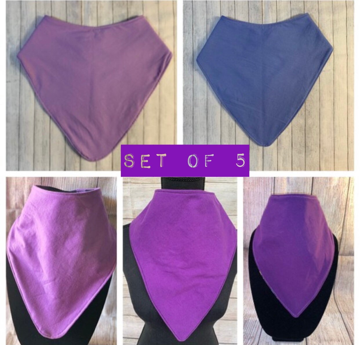 5Er Set Lila Big Girl Bandana Lätzchen Wasserdicht Besondere Bedürfnisse Teen Sabbern Erwachsene Würde Schal Zurück Zu Schule Weihnachten Sn Geschenk von EspeciallyUniqueInc
