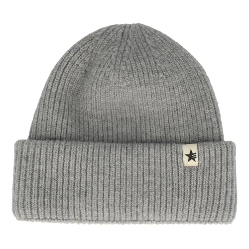 Esperando Koog Beanie, 100% Merinowolle, Made in Germany, GOTS Zertifiziert, sehr weiche Wolle, Damen und Herren Wintermütze, nachhaltig hergestellt (Hellgrau) von Esperando