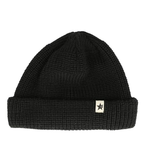 Esperando Sailor Beanie, 100% Schurwolle, Made in Germany, Troyer Mütze, Fisherman, Damen und Herren Wintermütze (Schwarz) von Esperando