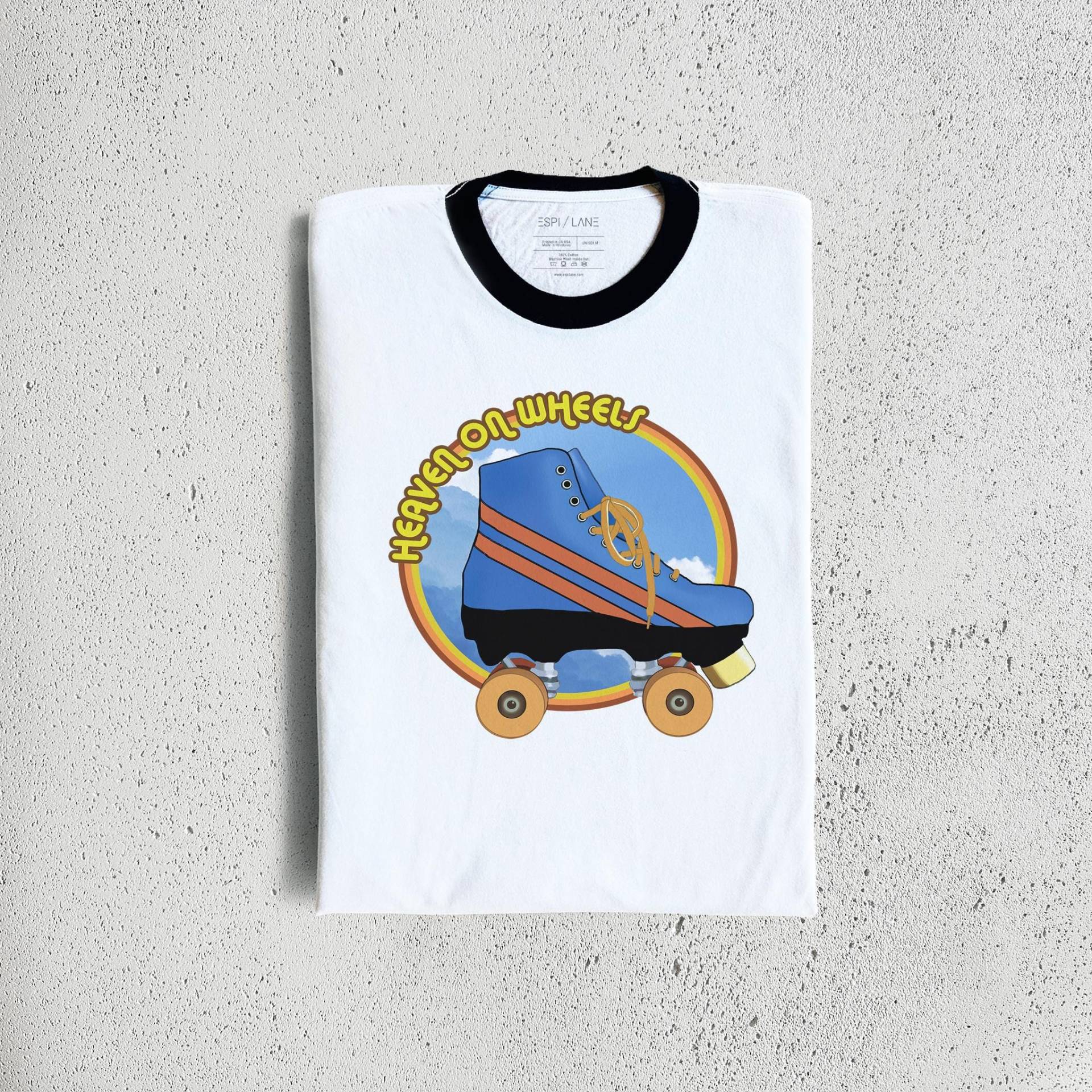 Disco Rollschuh-Grafik-T-Shirt | Retro Skater Stil Disco Rollschuh-Grafik-T-Shirt | Retro Skater Stil von EspiLane