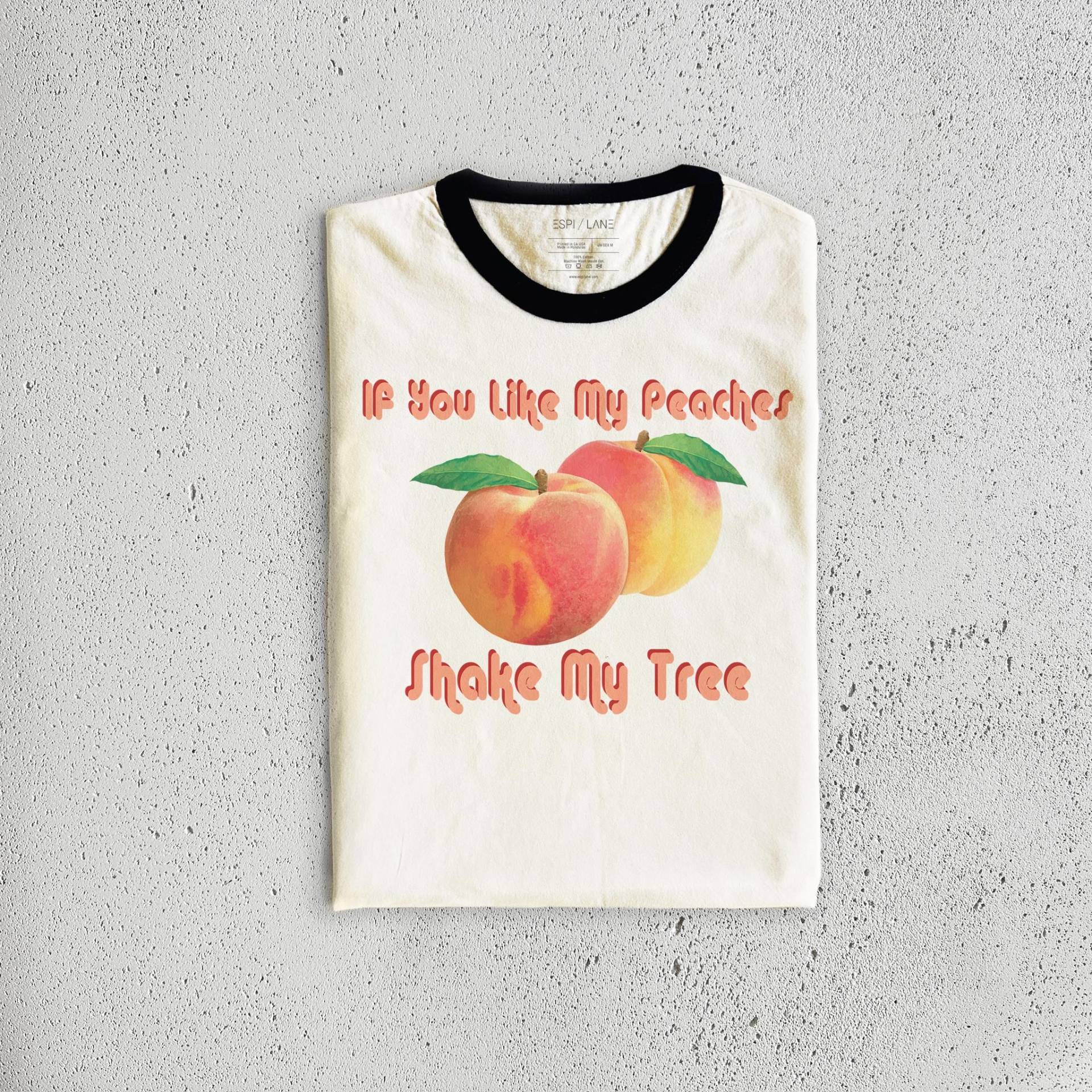 Retro Pfirsich Grafik-T-Shirt | 70Er Jahre Stil Unisex Hemd Retro Pfirsich Grafik-T-Shirt | 70Er Jahre Stil Unisex Hemd von EspiLane
