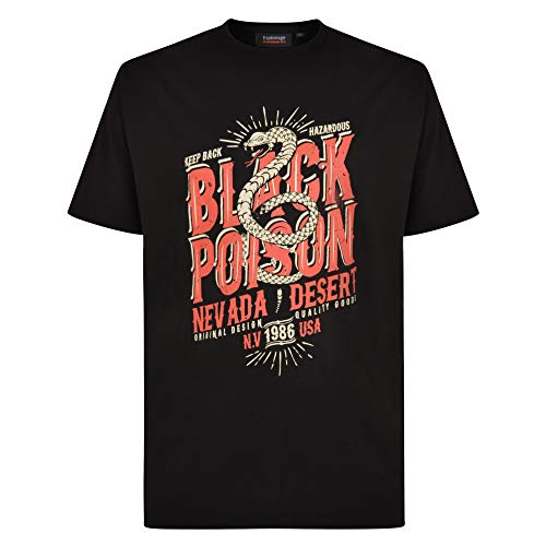 Espionage Herren T-Shirt in Großen Größen 2XL 3XL 4XL 5XL 6XL 7XL >> 60 62 64 66 68 70 72 74 76 78 80 82 >> Übergrößen, Big Size, Plus Size, Big & Tall, Spezialgrößen, Oversize (2XL (60/62)) von Espionage