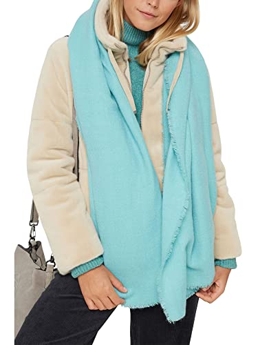 ESPRIT Damen 101EA1Q302 Mode-Schal, 470/TURQUOISE, 1SIZE von ESPRIT