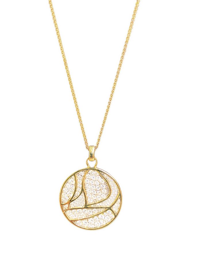 Esprit Collection Collier Adelphia Gold W. Silber Gold - ELNL93162A420, runder Anhänger, Zirkonia von Esprit Collection