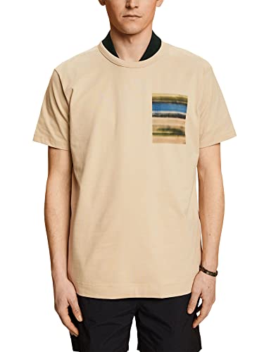 ESPRIT Herren 043EO2K305 T-Shirt, 285/SAND, S von ESPRIT