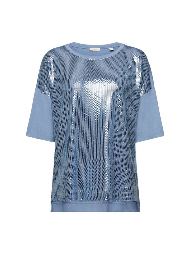 Esprit Collection T-Shirt Oversize-T-Shirt mit Paillettenapplikation (1-tlg) von Esprit Collection