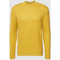 Esprit Strickpullover mit Strukturmuster in Gelb, Größe XXL von Esprit