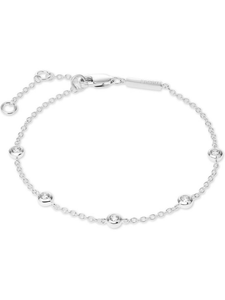 Esprit Silberarmband ESPRIT Damen-Armband 925er Silber 5 Zirkonia, Modern von Esprit