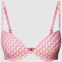Esprit Bikini-Oberteil mit Allover-Muster in Fuchsia, Größe 38C Esprit Bikini-Oberteil mit Allover-Muster in Fuchsia, Größe 38C von Esprit