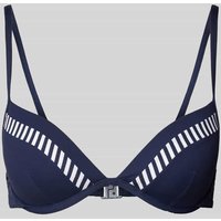 Esprit Bikini-Oberteil mit Streifenmuster Modell 'BONDI' in Marine, Größe 42B von Esprit