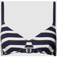 Esprit Bikini-Oberteil mit Streifenmuster Modell 'BRELA' in Marine, Größe 36C von Esprit