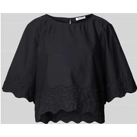 Esprit Blusenshirt mit 1/2-Arm in lockerer Passform in Black, Größe XL von Esprit