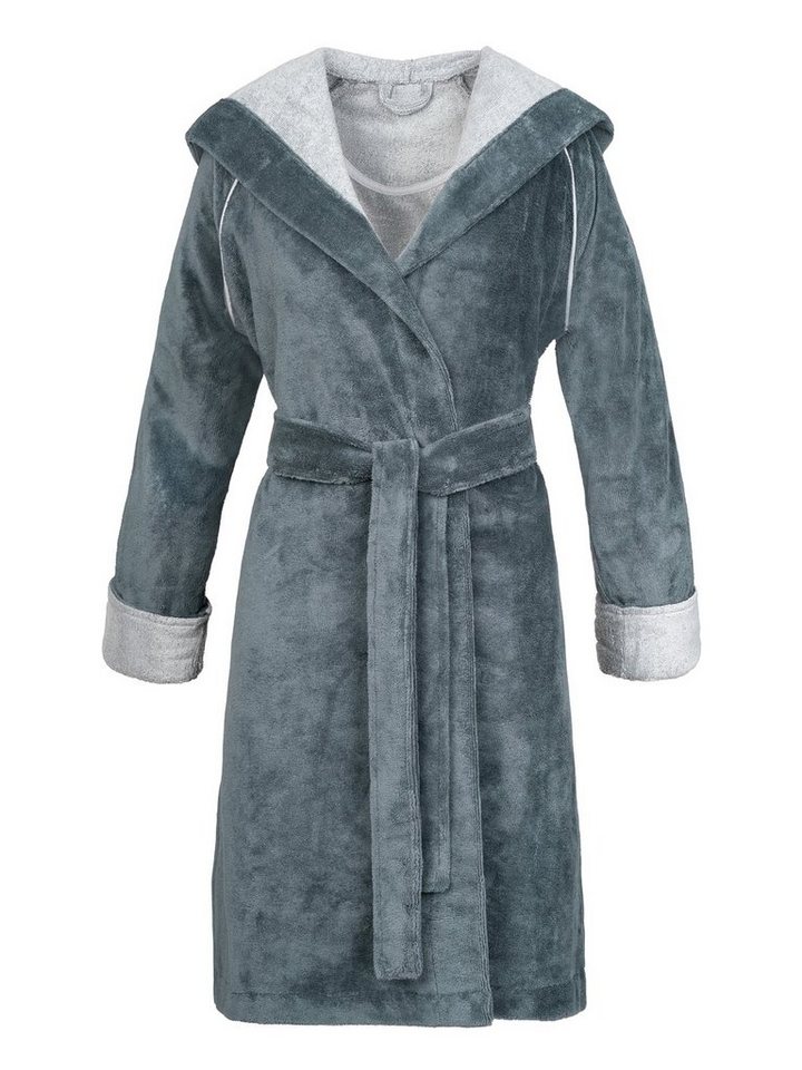 Esprit Damenbademantel Damen Bademantel mit Kapuze COSY, Viskose, hohe Markenqualität von Esprit