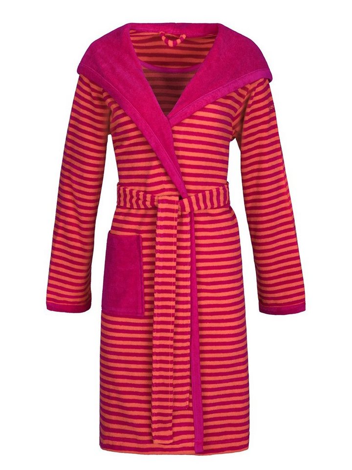 Esprit Damenbademantel Damen Bademantel mit Kapuze STRIPED HOODY, Baumwolle, hohe Markenqualität von Esprit