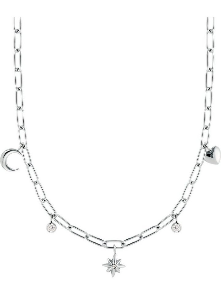 Esprit Edelstahlkette ESPRIT Damen-Kette Edelstahl 3 Zirkonia von Esprit