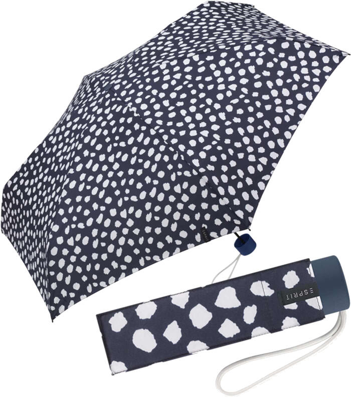 Esprit - Esprit Petito Taschenschirm petal rain sailor blue Blau von Esprit