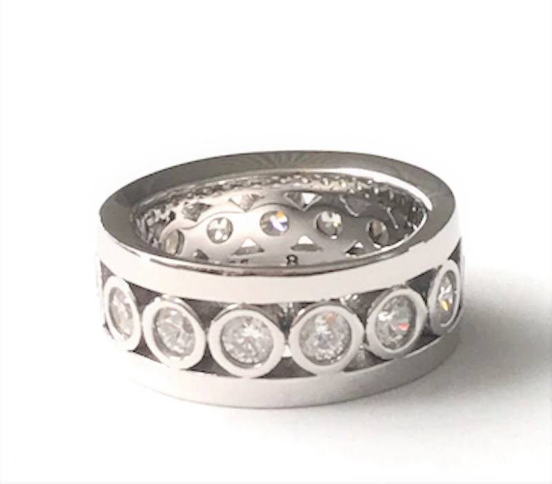 Esprit Fingerring Ring Damen 925er Sterling-Silber Gr. 56 (17,8mm) ESRG91497A180 von Esprit