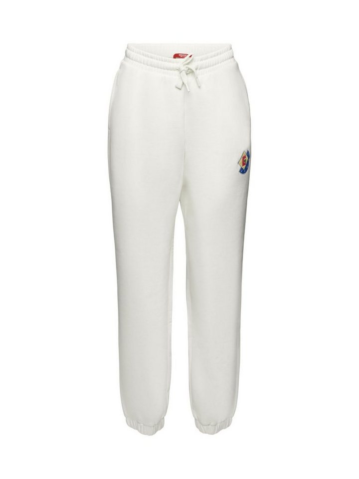 Esprit Jogger Pants Fleece-Jogginghose mit Logo-Aufnäher von Esprit