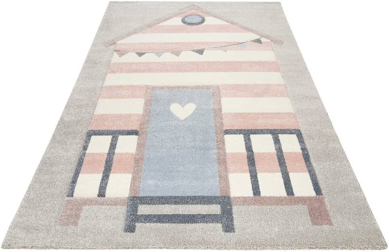 Esprit Kinderteppich "Sea Castle ESP-21072" rechteckig 13 mm Höhe Kurzflor, maritimes Dessin, Strandschloß von Esprit