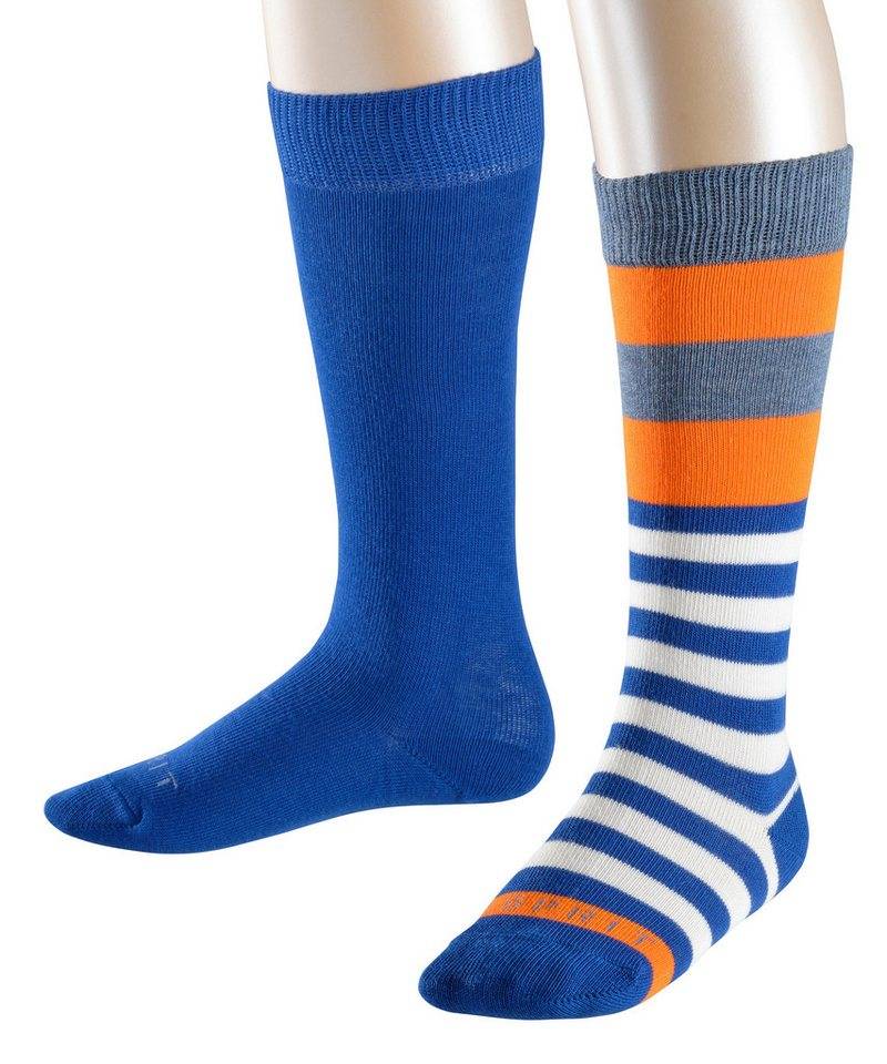 Esprit Kniestrümpfe Block Stripe 2-Pack (2-Paar) mit hohem Baumwollanteil von Esprit