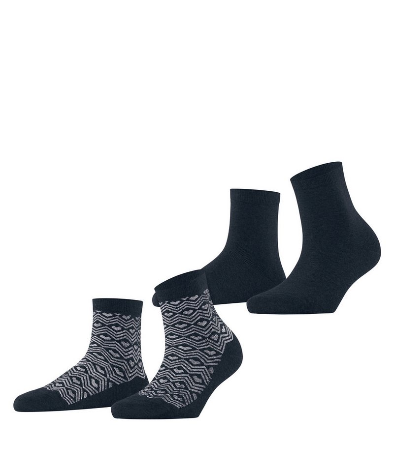 Esprit Kurzsocken Heart Pattern 2-Pack (2-Paar) von Esprit